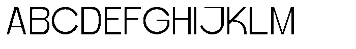Zenvora Light Font UPPERCASE