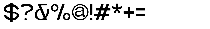 Zenvora Medium Font OTHER CHARS