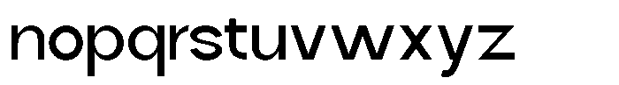 Zenvora Medium Font LOWERCASE
