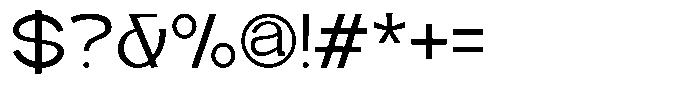 Zenvora Regular Font OTHER CHARS