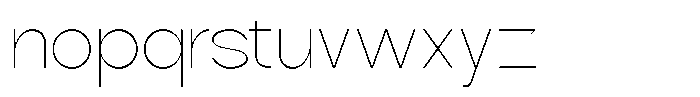 Zenvora Thin Font LOWERCASE