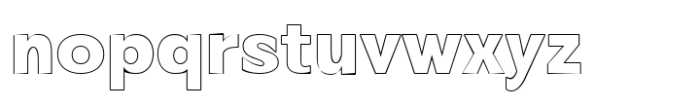 Zenwill Bold Outline Font LOWERCASE