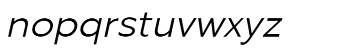 Zenwill Extra Light Oblique Font LOWERCASE