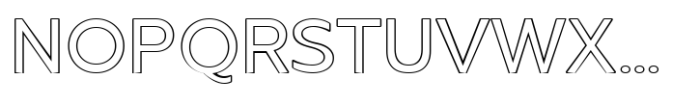 Zenwill Light Outline Font UPPERCASE