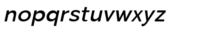 Zenwill Oblique Font LOWERCASE