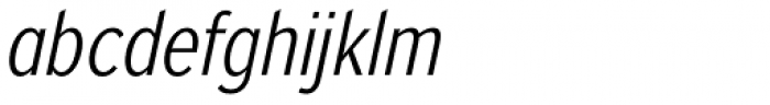 Zeppelin 21 Condensed Light Italic Font LOWERCASE