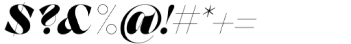 Zermatt Black Italic Font OTHER CHARS