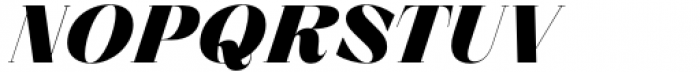 Zermatt Black Italic Font UPPERCASE