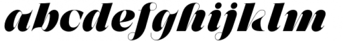 Zermatt Black Italic Font LOWERCASE