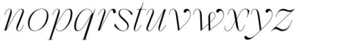 Zermatt Fine Italic Font LOWERCASE