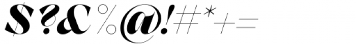 Zermatt Heavy Italic Font OTHER CHARS