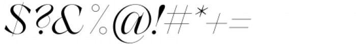 Zermatt Light Italic Font OTHER CHARS