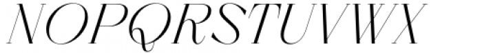 Zermatt Thin Italic Font UPPERCASE