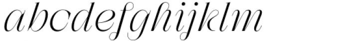 Zermatt Thin Italic Font LOWERCASE