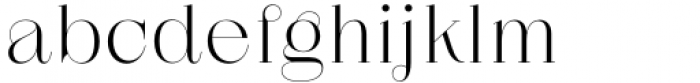 Zermatt Thin Font LOWERCASE