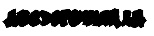 Zero Blast Extrude Font UPPERCASE