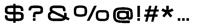 Zero Neue Bold Font OTHER CHARS