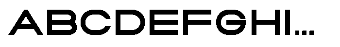 Zero Neue Bold Font UPPERCASE