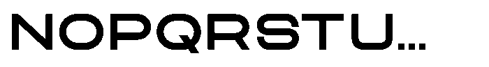 Zero Neue Bold Font UPPERCASE