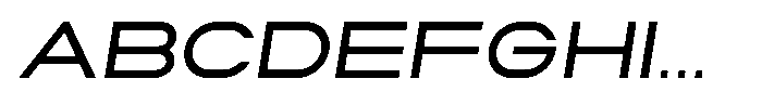 Zero Neue Italic Font UPPERCASE