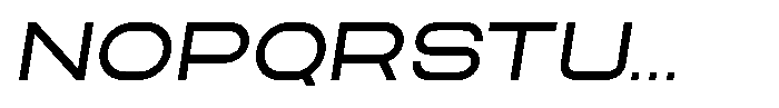 Zero Neue Italic Font LOWERCASE