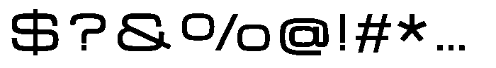 Zero Neue Semi Bold Font OTHER CHARS
