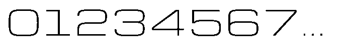 Zero Neue Thin Font OTHER CHARS
