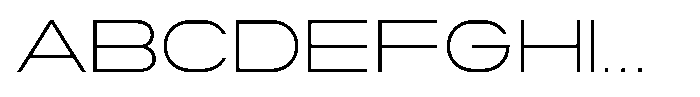 Zero Neue Thin Font UPPERCASE