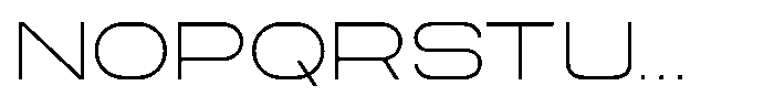 Zero Neue Thin Font UPPERCASE