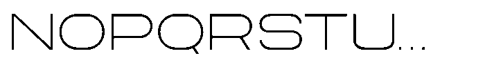 Zero Neue Thin Font LOWERCASE