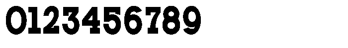 Zero Slab Black Condensed Font OTHER CHARS