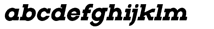 Zero Slab Black Semi Condensed Slanted FONT