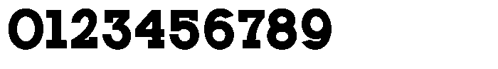 Zero Slab Black Semi Condensed Font OTHER CHARS