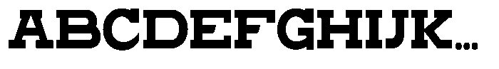 Zero Slab Black Semi Condensed Font