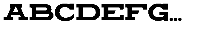 Zero Slab Black Semi Expanded Font