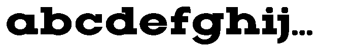 Zero Slab Black Semi Expanded FONT