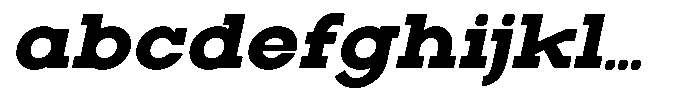 Zero Slab Black Slanted FONT