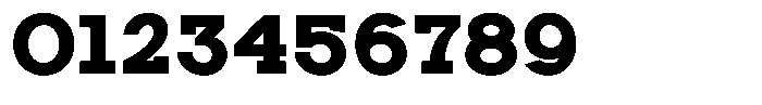 Zero Slab Black Font OTHER CHARS