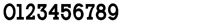 Zero Slab Bold Condensed Font OTHER CHARS