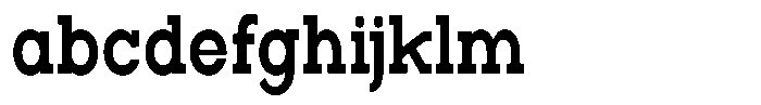 Zero Slab Bold Condensed FONT