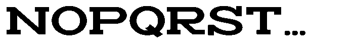 Zero Slab Bold Expanded Font UPPERCASE