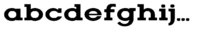 Zero Slab Bold Expanded FONT