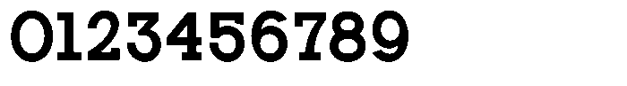Zero Slab Bold Semi Condensed Font OTHER CHARS
