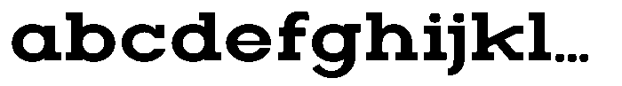 Zero Slab Bold Semi Expanded FONT