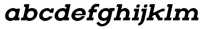 Zero Slab Bold Slanted FONT