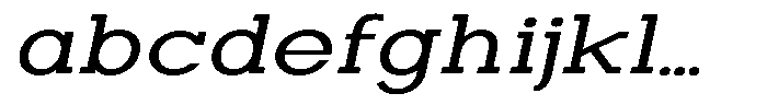 Zero Slab Expanded Slanted FONT