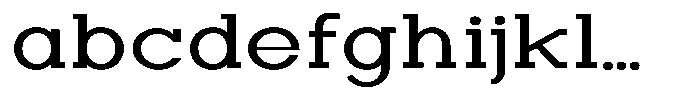 Zero Slab Expanded FONT