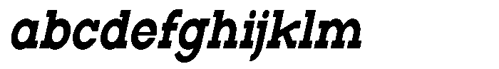 Zero Slab Extra Bold Condensed Slanted FONT