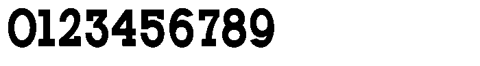 Zero Slab Extra Bold Condensed Font OTHER CHARS