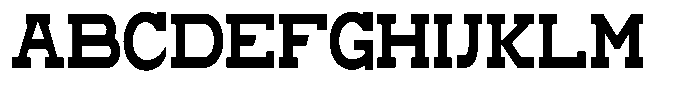 Zero Slab Extra Bold Condensed Font